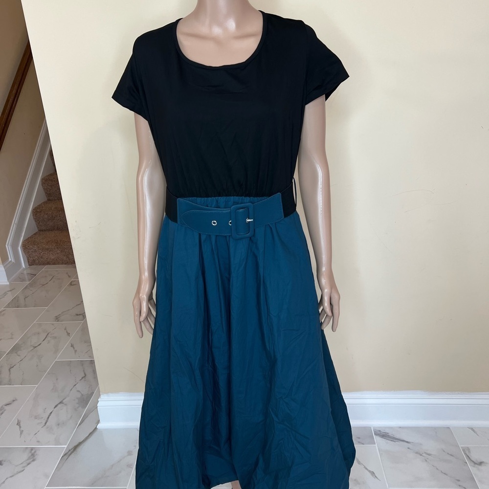 City chic Paris Days Dress - Teal - Picture 3 of 16